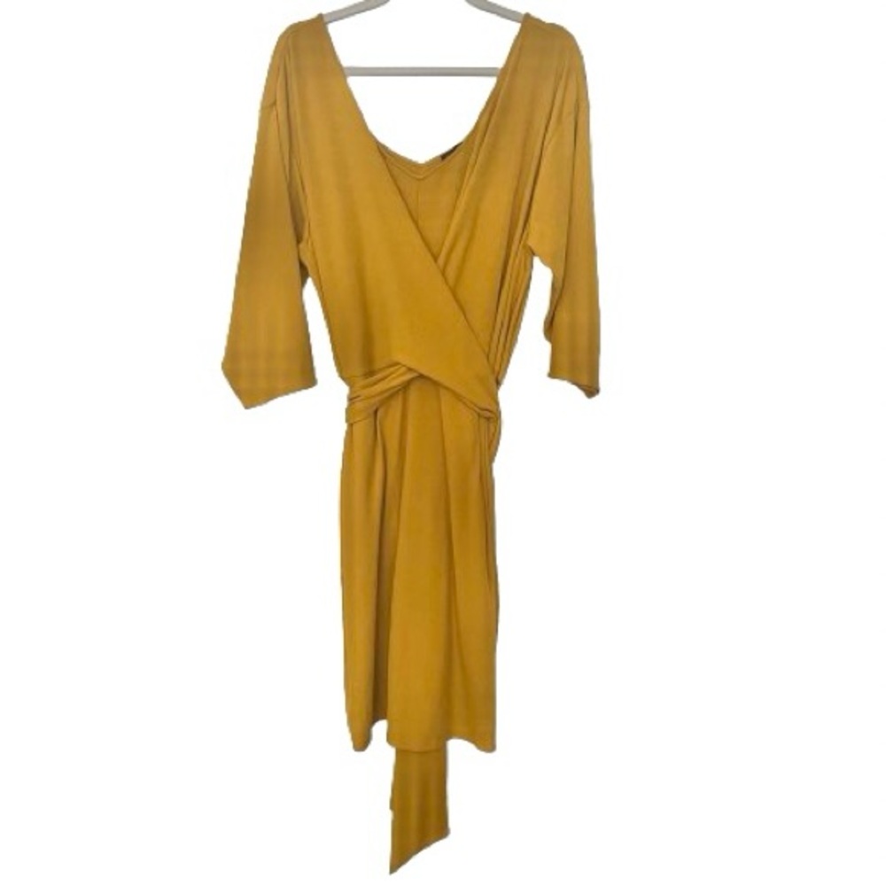 Eloquii Ribbed Front Tie Dress